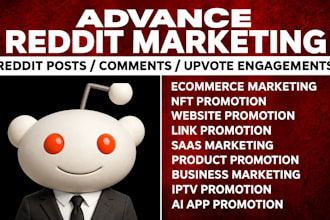 market saas ai app crypto website gaming or product via reddit SEO post