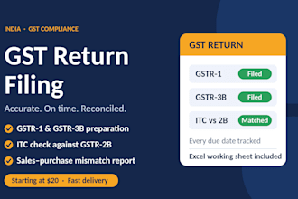 prepare gst returns and reconcile gst data for your business