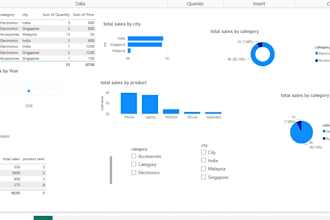 prepare financial models, excel analytics, and reports