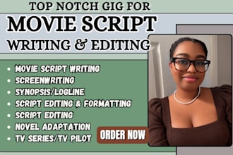 write, edit, format your short script, film script, screenplay, script editing