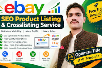 do ebay listing, ebay product listing, ebay SEO listing and ebay lister