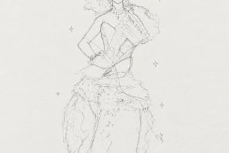 draw stunning fashion illustrations and outfit sketches