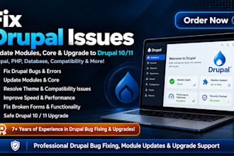 fix drupal issues update modules and upgrade to drupal 10 or 11