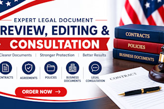 provide expert legal document review, editing and consultation