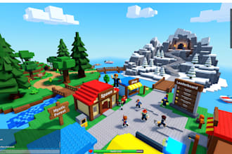 build full roblox game, roblox map, roblox scripter, roblox gui, roblox tycoon