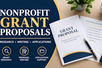 write nonprofit grant proposals and grant applications