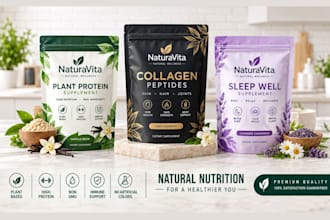 design custom standup pouch packaging and flexible bag label