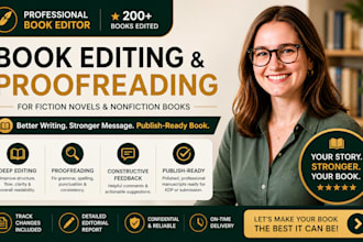 be your developmental book editor and copy editor