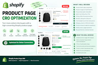 optimize your shopify product page for cro and conversions ecommerce cro sales