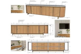 create shop drawing, furniture drawing, millwork drawing, and joinery