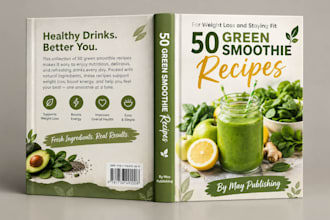 create cook book cover, recipe ebook, cookbook formatting and interior design