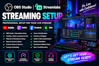 setup obs studio streamlabs for youtube twitch facebook kick