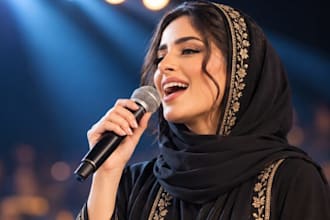 your versatile female singer performing in arabic english and spanish