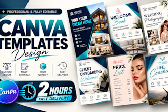design editable canva templates for your business in 2 hours