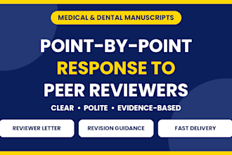 guide and structure a point by point response to peer reviewer comments