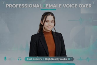 record a professional spanish female voice over latina