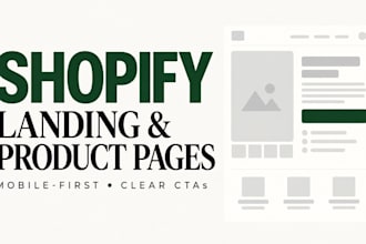 build a high converting shopify landing page or product page