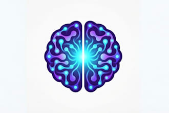 create an ai research lab logo with a scientific modern feel