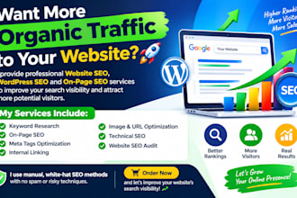 optimize website SEO for organic website traffic