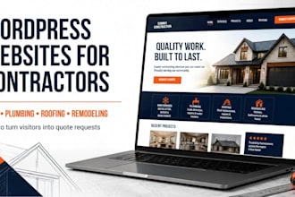build a lead generating wordpress website for contractors and home services