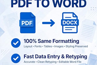 retype pdf to word with same formatting
