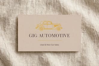 design a modern double sided business card front and back print ready