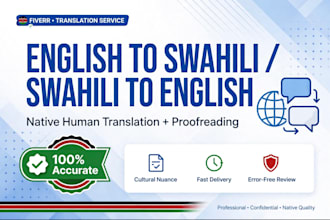 translate english to swahili and swahili to english