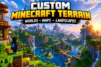 create custom minecraft terrain and worldpainter maps