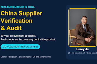 audit and verify your china supplier before you pay