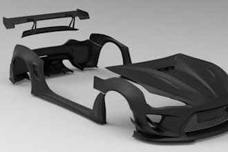 design custom car spoilers, wings, splitters, bumpers and body kits 3d cad