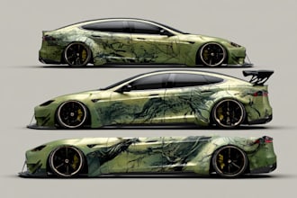 make top notch vehicle wrap, van wrap, car wrap design