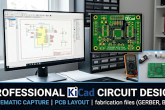 design circuit schematics and pcb layout in kicad