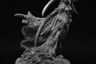 do miniature character, statue, figurine, anime sfw or nsfw, 3d zbrush sculpture
