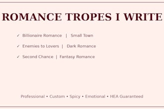 be your romance ghostwriter for captivating love stories