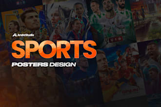 design a professional sports poster or matchday graphic