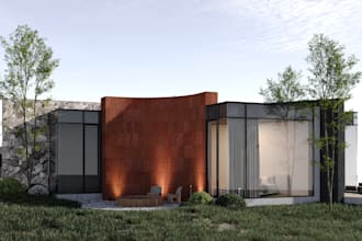 do realistic 3d exterior design and architectural rendering