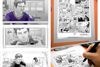 draw professional comic pages