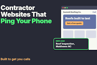 build a contractor website with instant lead alerts