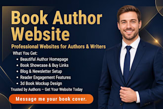 build author website, children book author website design, portfolio website