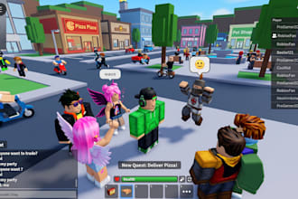 develop full roblox creation with 3d map design, luau scripting, animation, ui