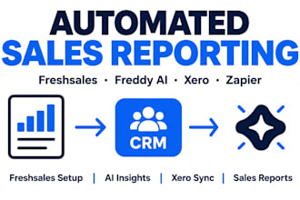 freshsales freddy ai slack xero zapier for automated sales reporting