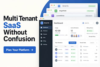 build a multi tenant saas platform with roles billing saas ai dashboard, web app