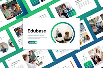 design academic online course presentations, training slides and webinar ppt