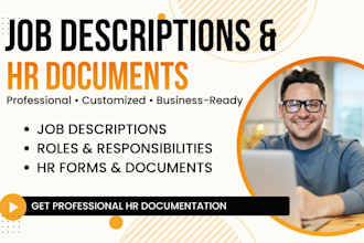write professional job descriptions and HR documents for your business
