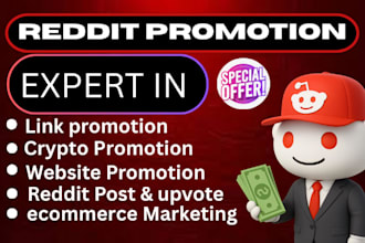 promote business website brand or ai app via reddit SEO post and comment
