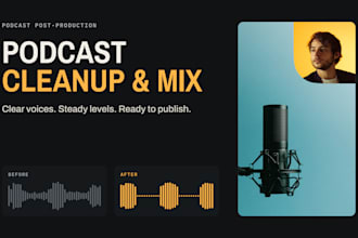clean and mix your podcast
