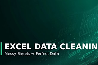 clean, deduplicate and format your messy excel data