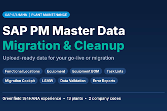 migrate sap pm master data to s4hana