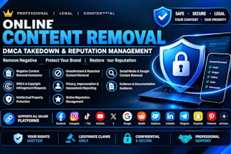 send dmca takedown notice to facebook tiktok youtube instagram under dmca