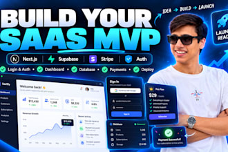 build a saas mvp with next js supabase stripe and auth